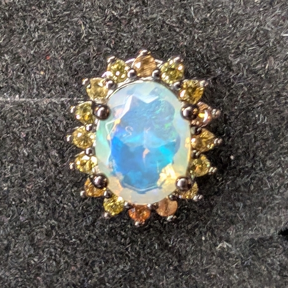 Opal & Sapphire Matching Set - Picture 3 of 6